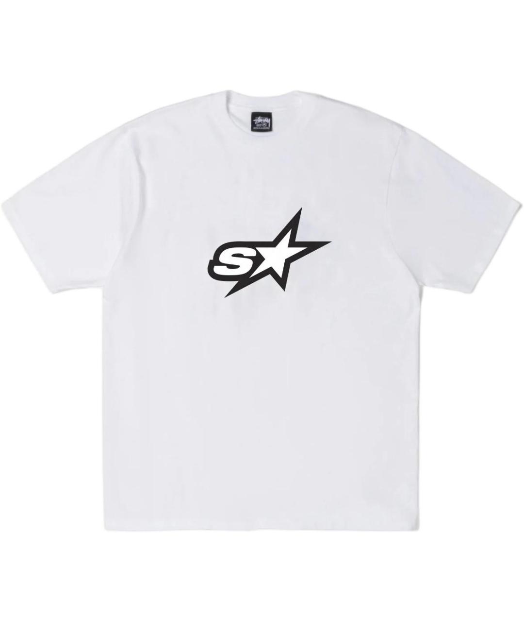STUSSY Белая хлопковая футболка, фото 1