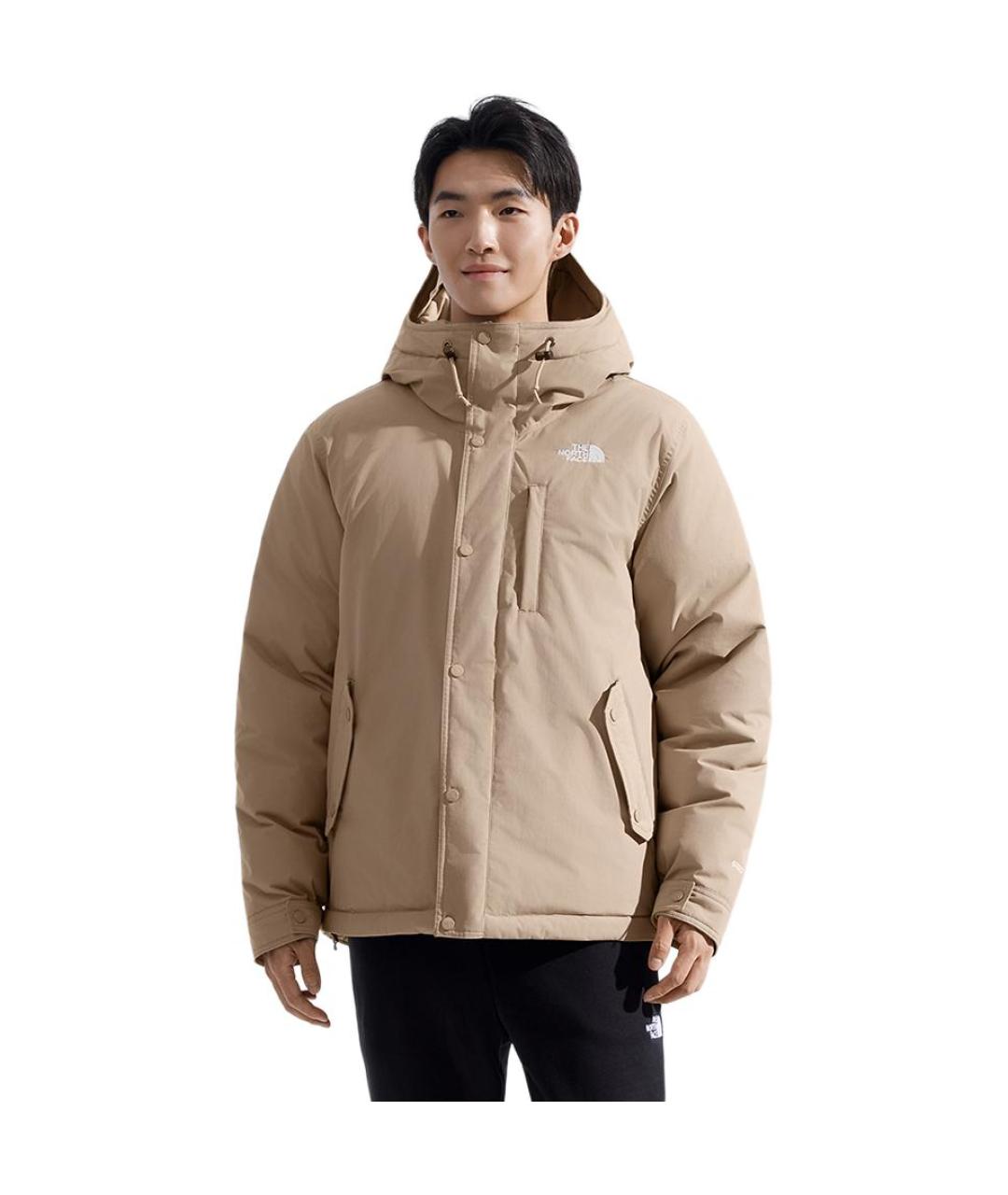 THE NORTH FACE Бежевый пуховик, фото 3