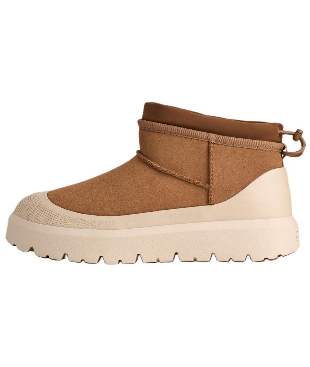 UGG AUSTRALIA Коричневые замшевые высокие ботинки, фото 6