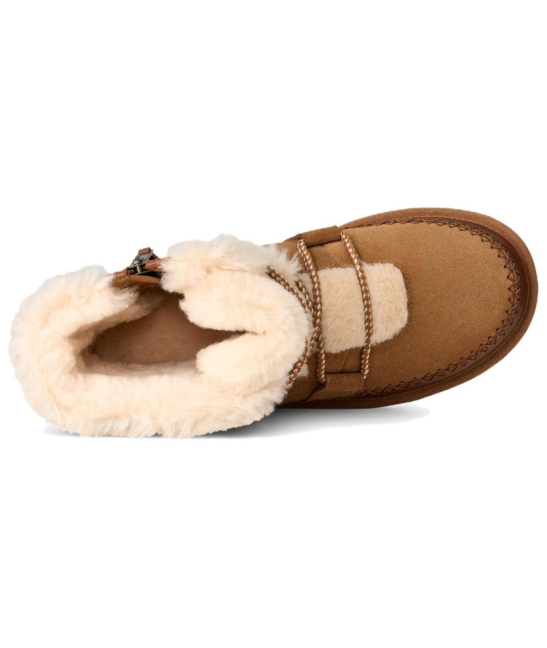 UGG AUSTRALIA Коричневые замшевые ботинки, фото 4