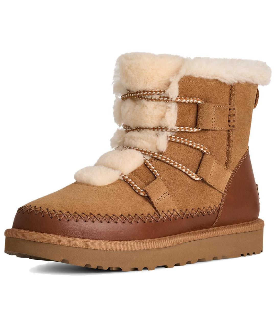 UGG AUSTRALIA Коричневые замшевые ботинки, фото 2