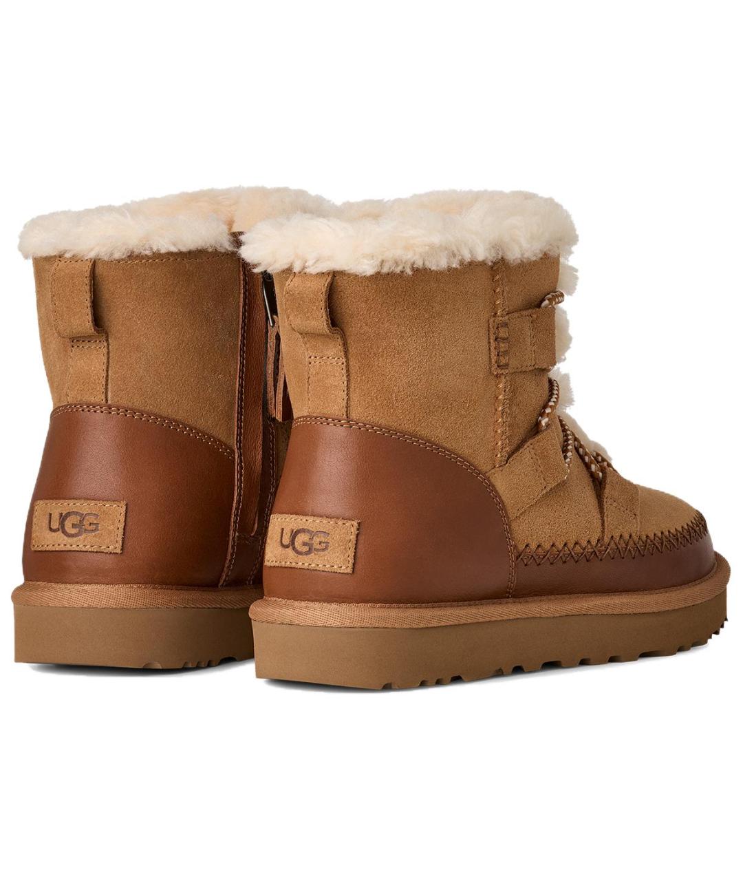 UGG AUSTRALIA Коричневые замшевые ботинки, фото 3