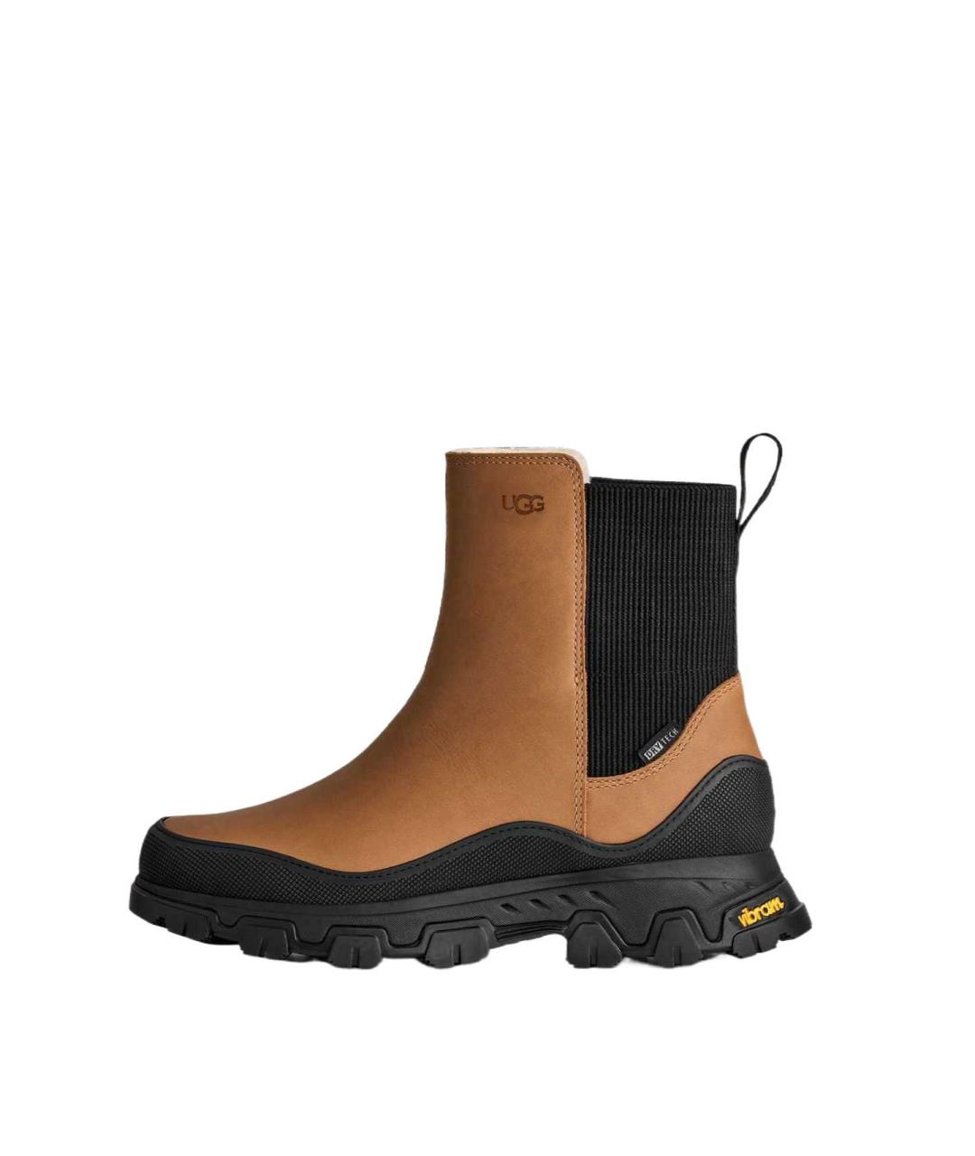 UGG AUSTRALIA Коричневые кожаные сапоги, фото 2