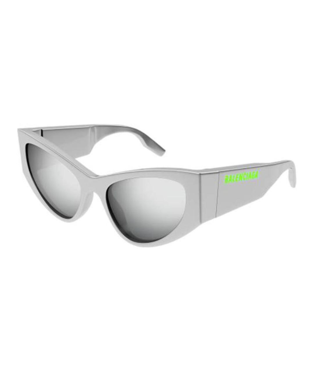 BALENCIAGA Серые пластиковые солнцезащитные очки, фото 1