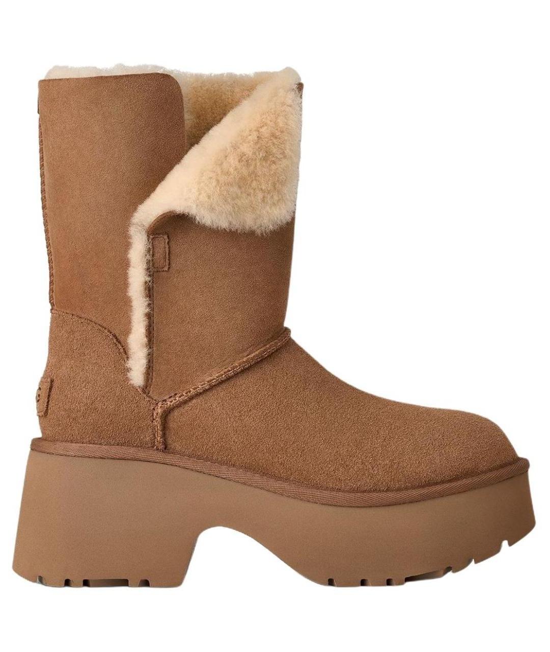 UGG AUSTRALIA Коричневые замшевые ботинки, фото 1