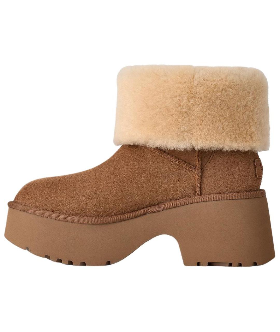 UGG AUSTRALIA Коричневые замшевые ботинки, фото 2