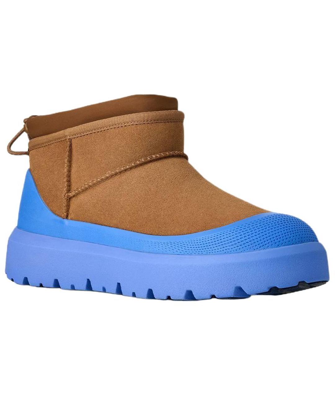 UGG AUSTRALIA Коричневые замшевые низкие ботинки, фото 2