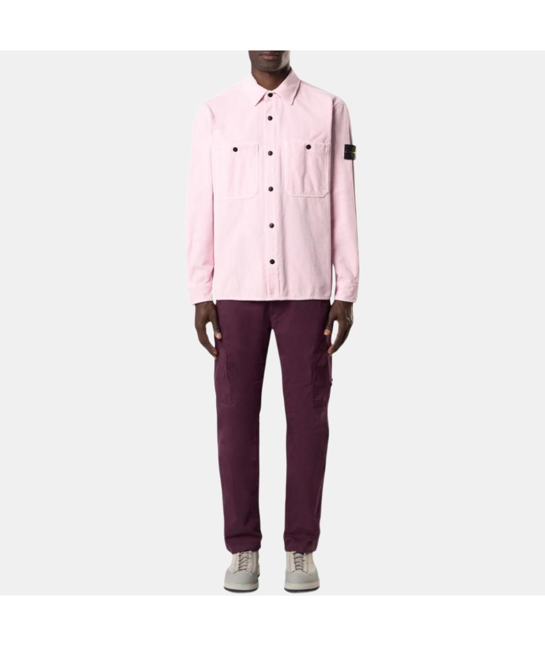 STONE ISLAND Розовая кэжуал рубашка, фото 2