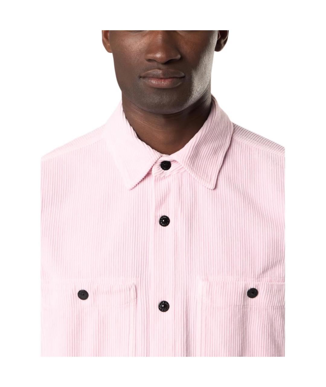 STONE ISLAND Розовая кэжуал рубашка, фото 5