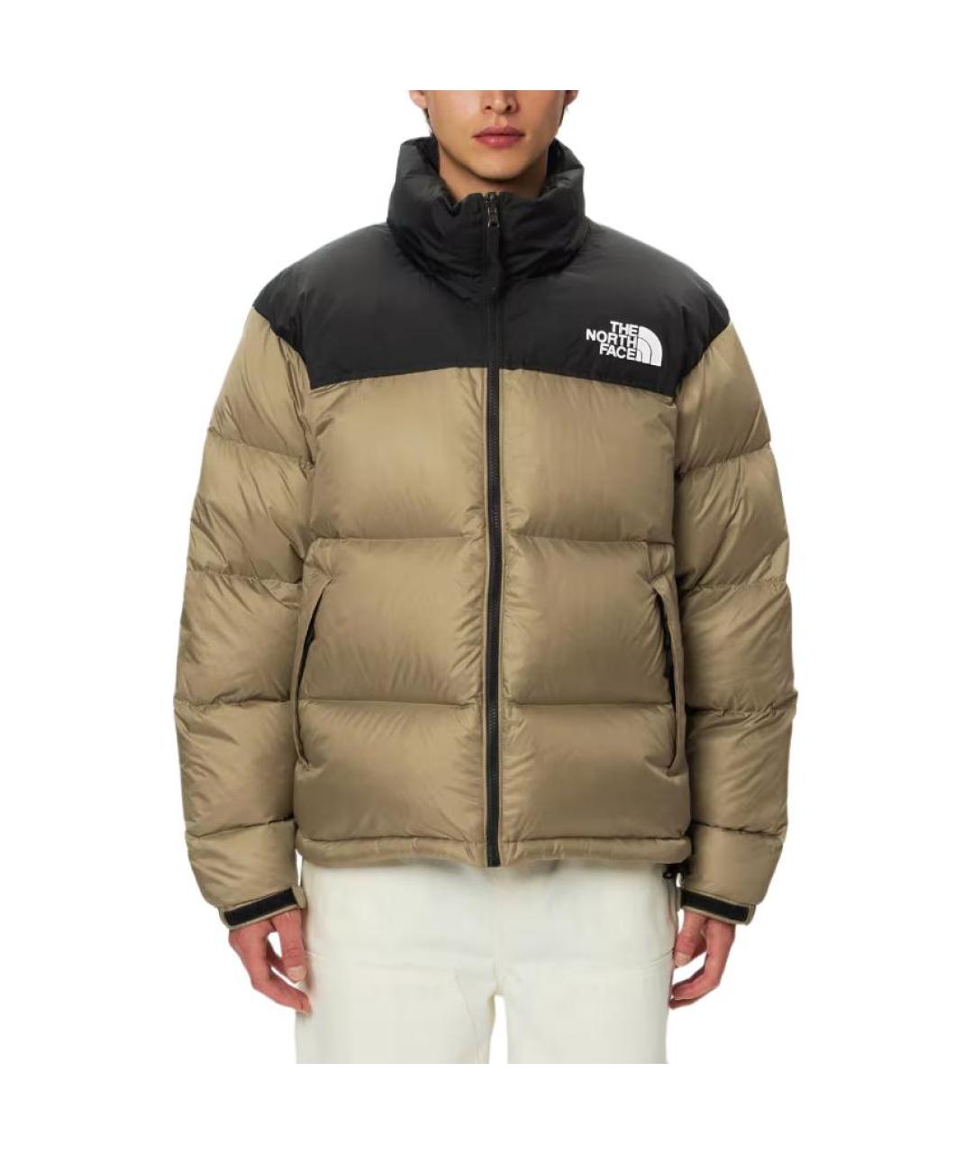 THE NORTH FACE Хаки полиамидовый пуховик, фото 4
