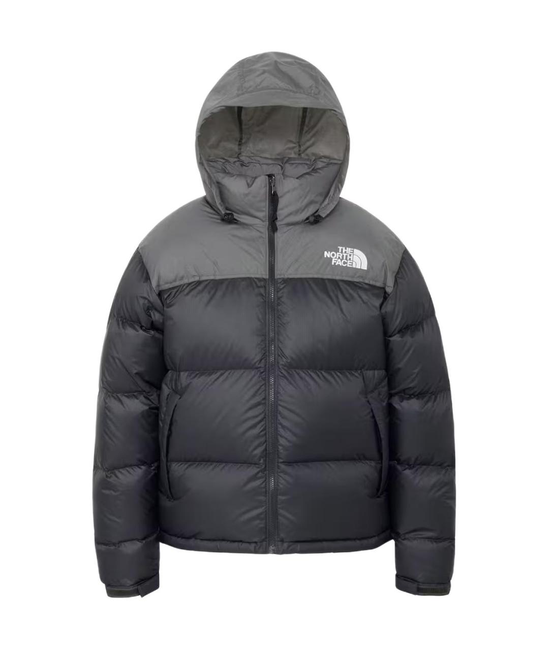 THE NORTH FACE Серый полиамидовый пуховик, фото 1