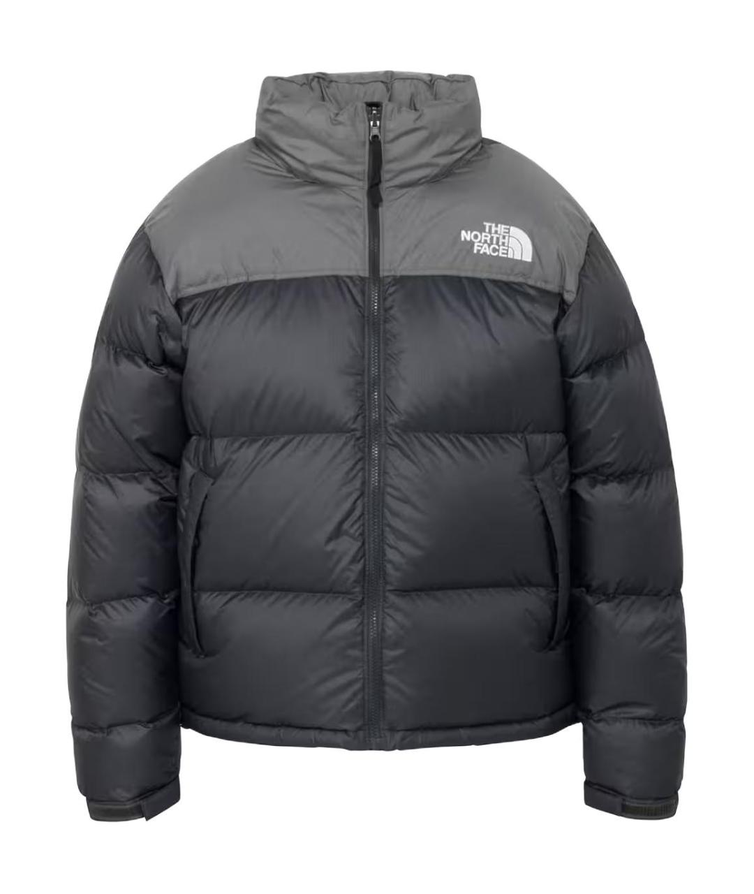 THE NORTH FACE Серый полиамидовый пуховик, фото 2