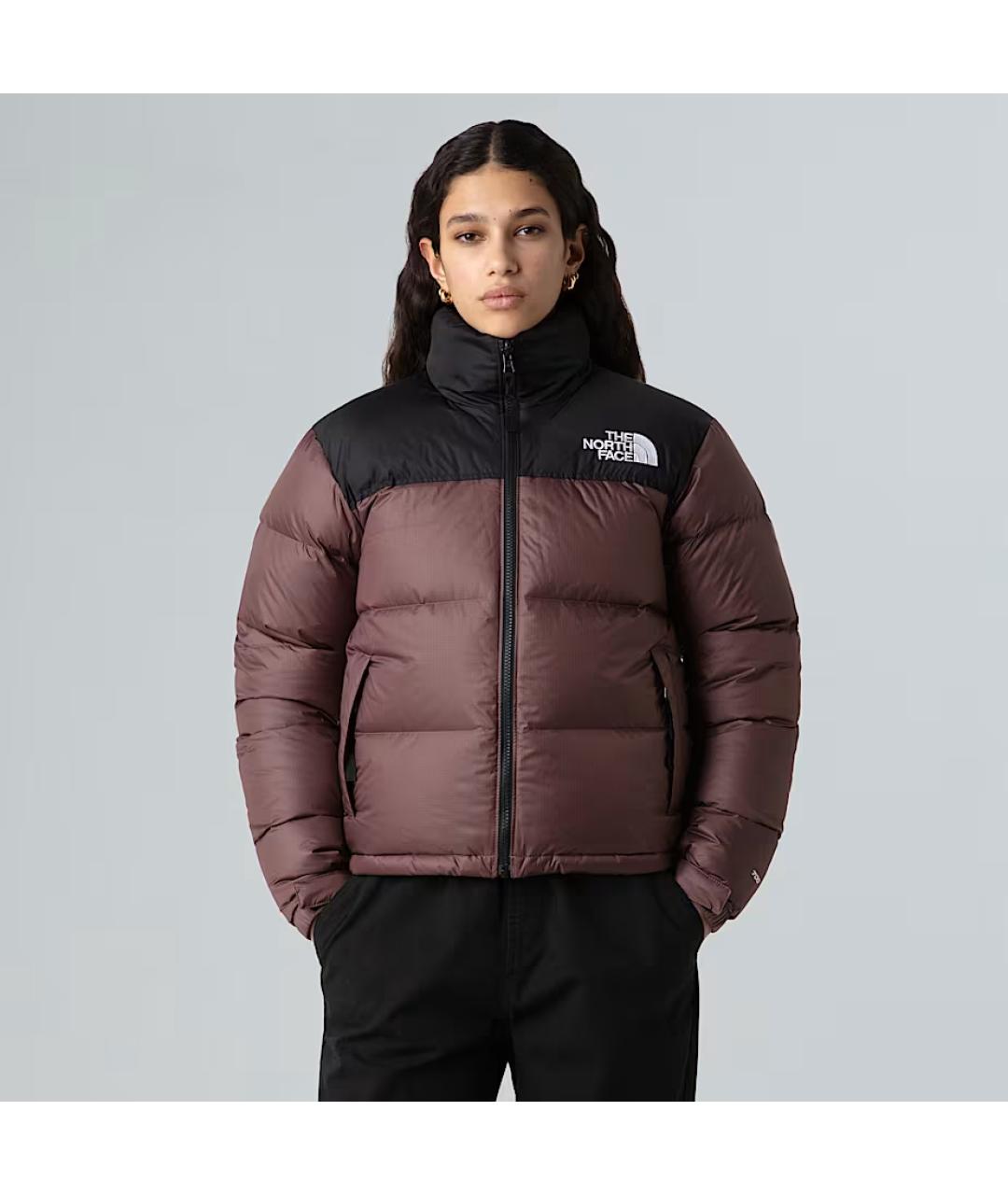 THE NORTH FACE Бордовый полиамидовый пуховик, фото 3