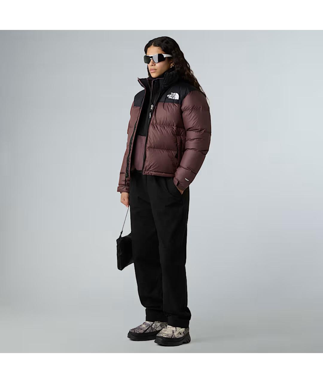 THE NORTH FACE Бордовый полиамидовый пуховик, фото 6