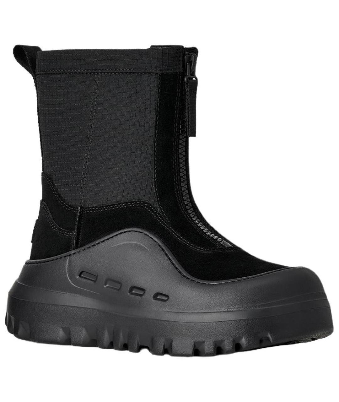 UGG AUSTRALIA Черные кожаные высокие ботинки, фото 1