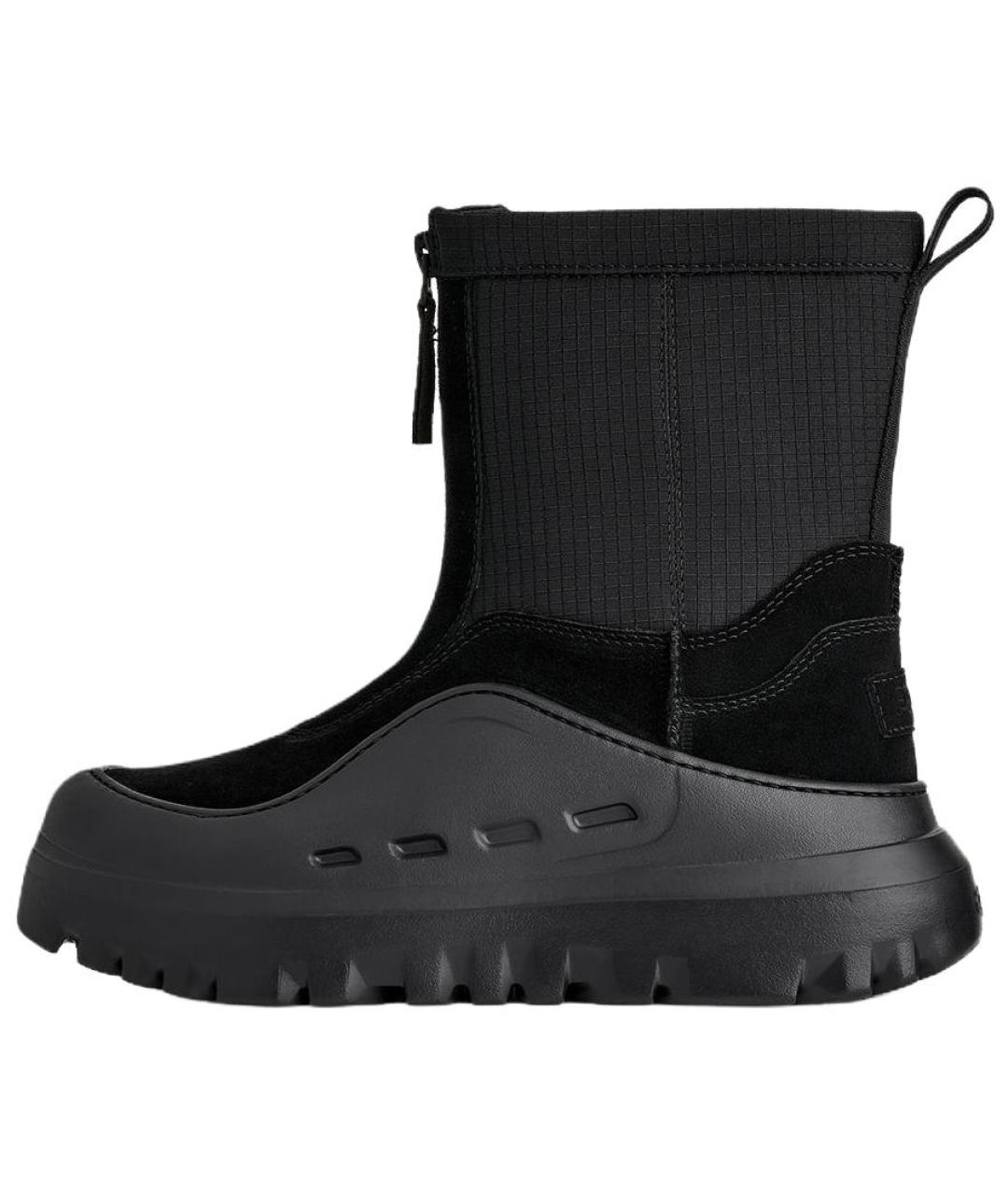 UGG AUSTRALIA Черные кожаные высокие ботинки, фото 2