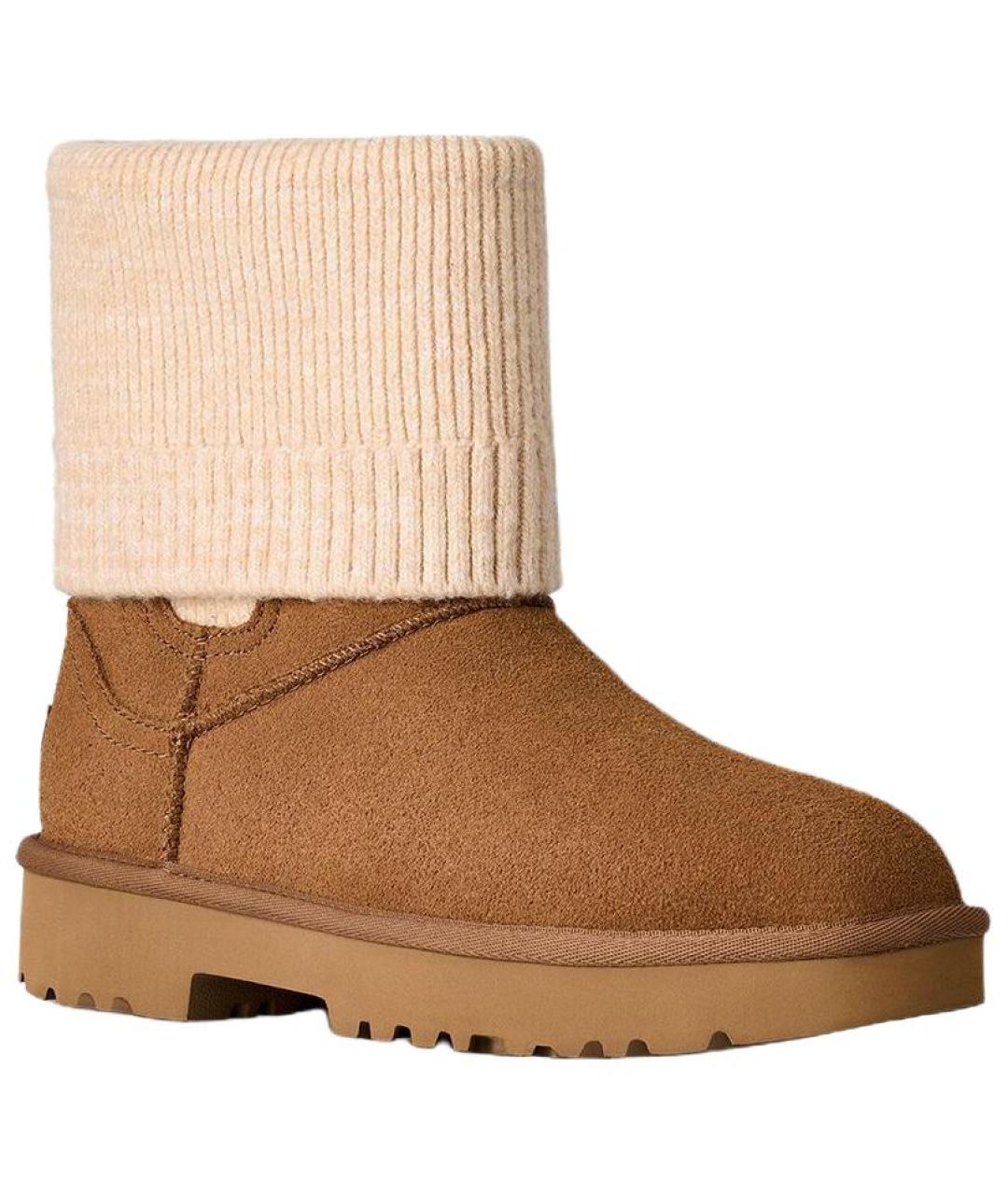 UGG AUSTRALIA Коричневые замшевые ботинки, фото 2