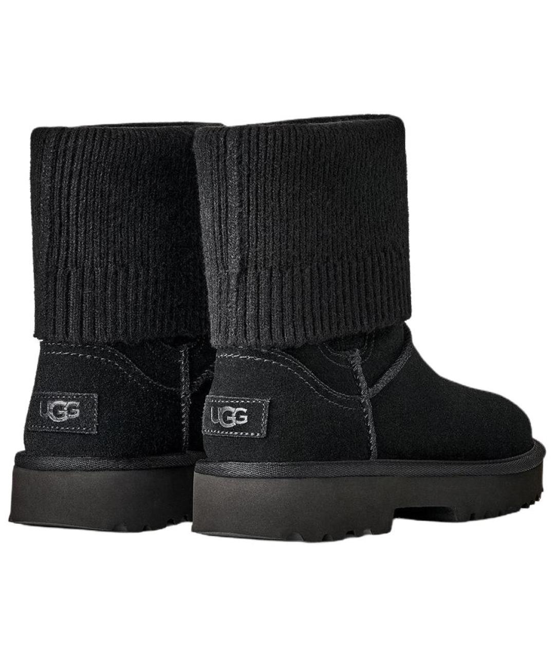UGG AUSTRALIA Черные замшевые ботинки, фото 4