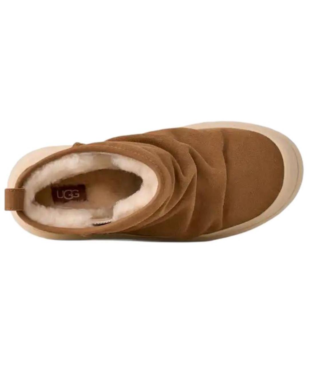 UGG AUSTRALIA Коричневые замшевые высокие ботинки, фото 5