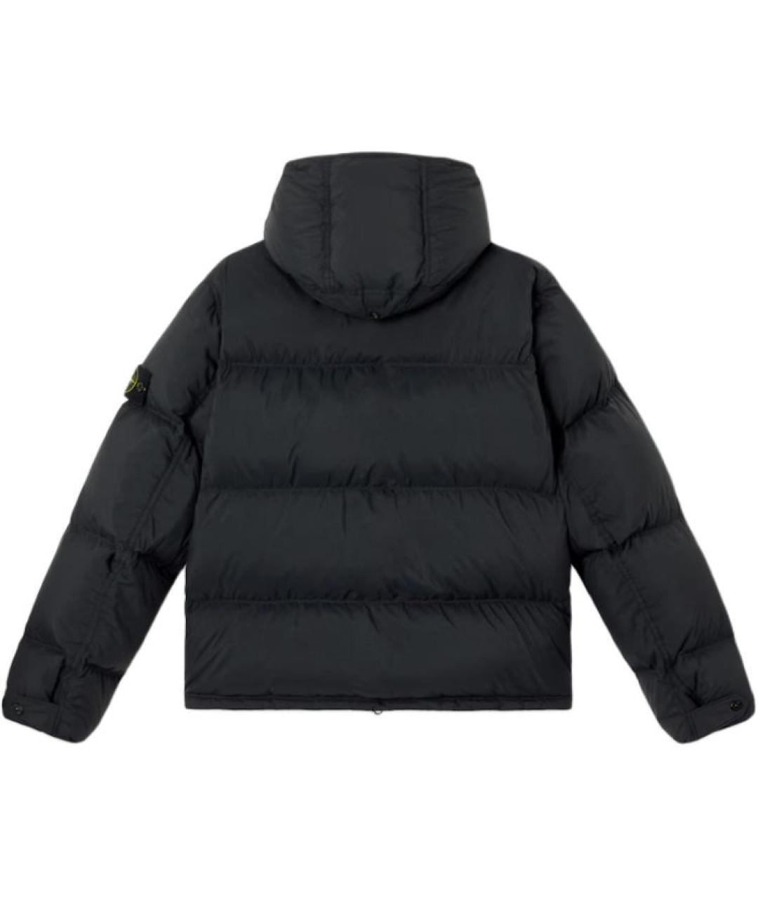 STONE ISLAND Черный пуховик, фото 2