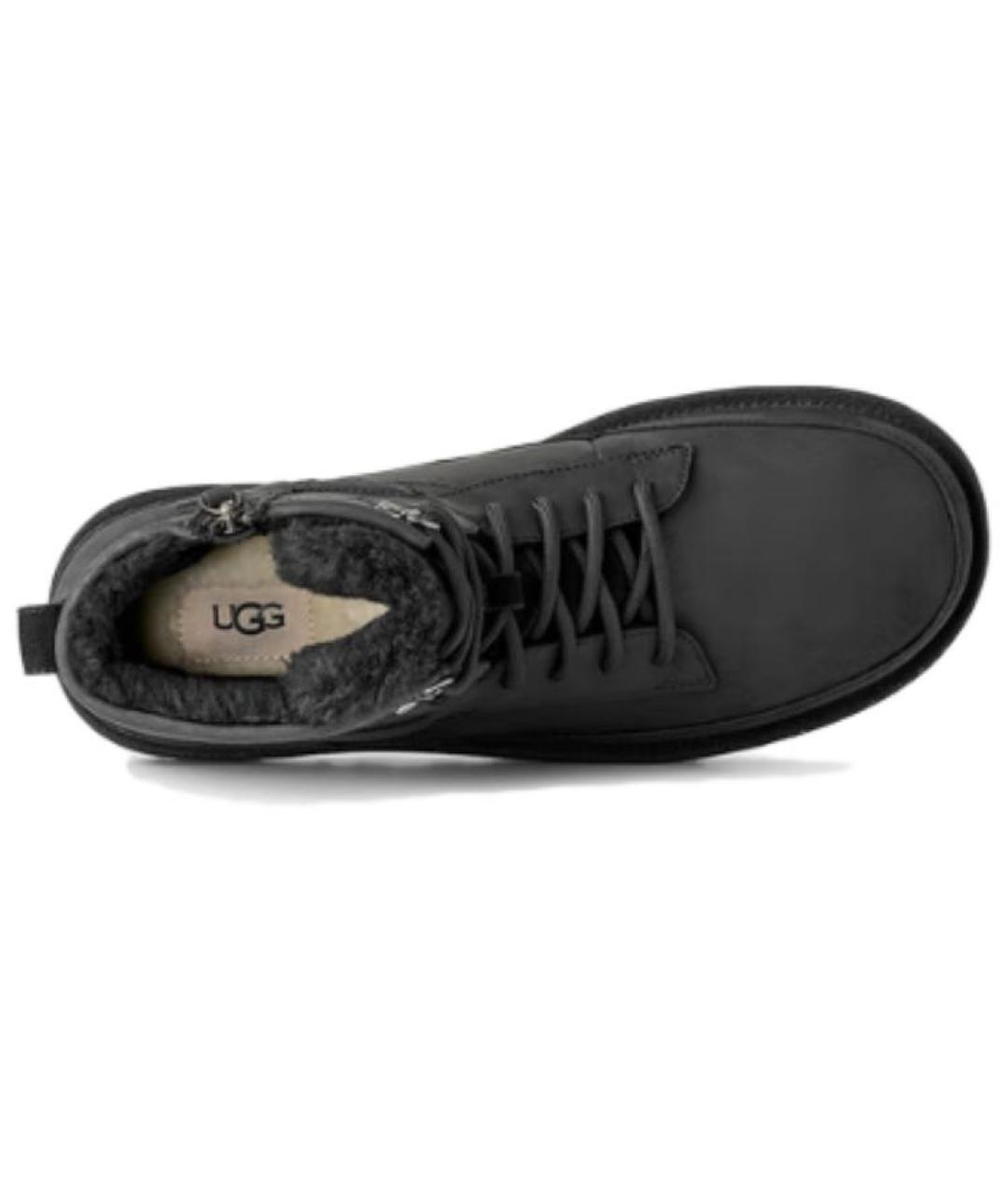 UGG AUSTRALIA Черные замшевые высокие ботинки, фото 4