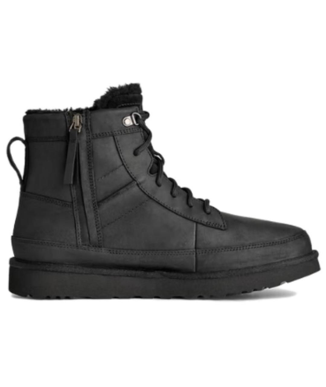 UGG AUSTRALIA Черные замшевые высокие ботинки, фото 1