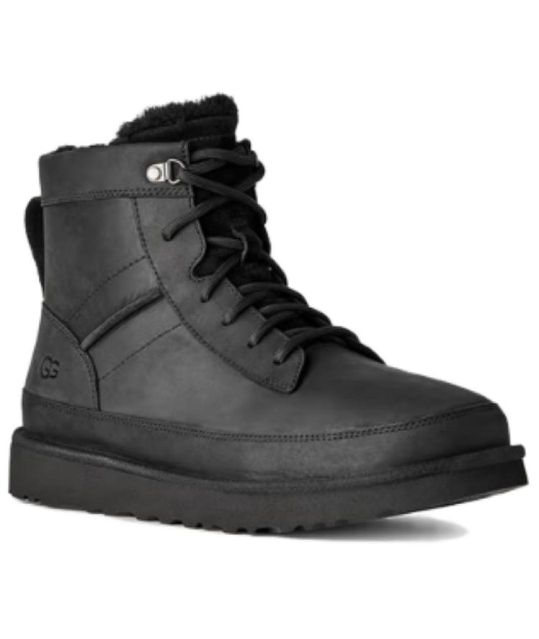 UGG AUSTRALIA Черные замшевые высокие ботинки, фото 3