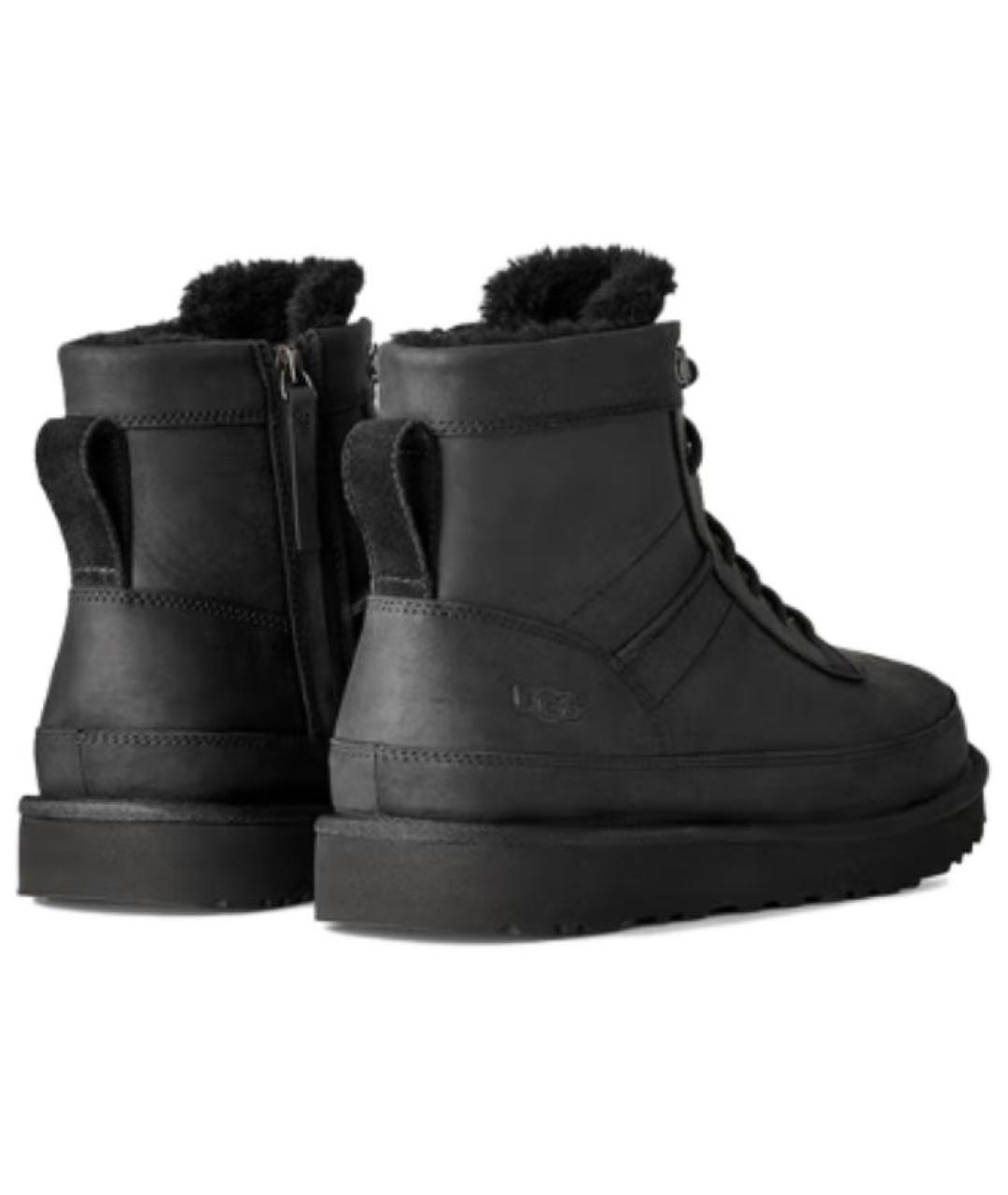 UGG AUSTRALIA Черные замшевые высокие ботинки, фото 5