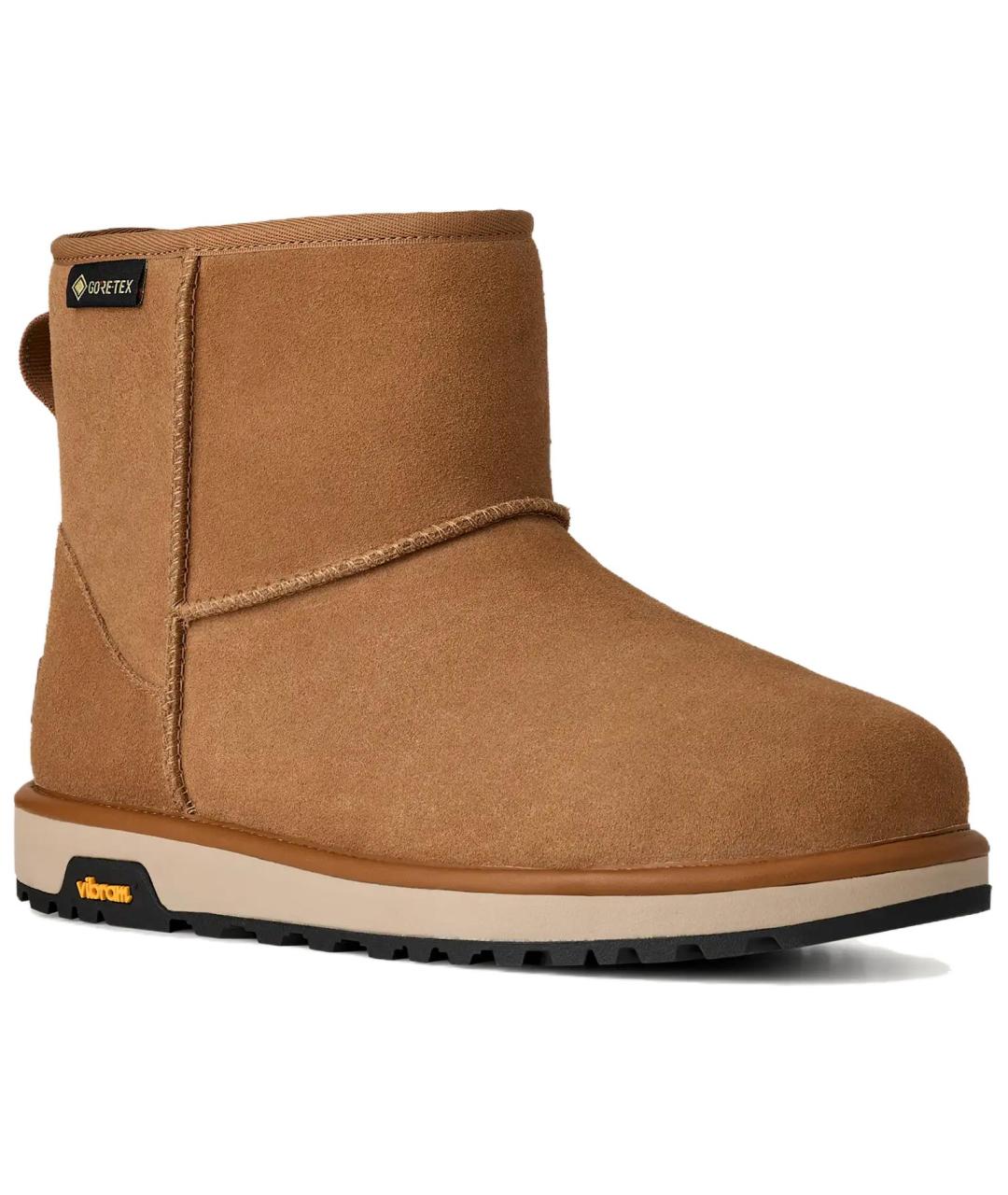 UGG AUSTRALIA Коричневые замшевые высокие ботинки, фото 3