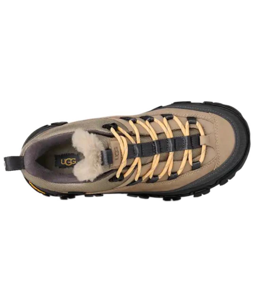 UGG AUSTRALIA Бежевые кожаные ботинки, фото 4