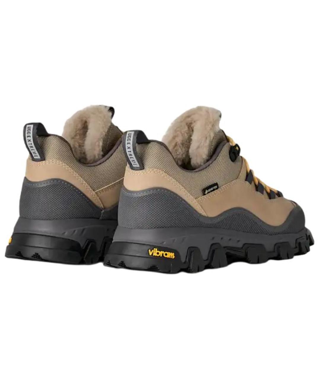 UGG AUSTRALIA Бежевые кожаные ботинки, фото 3