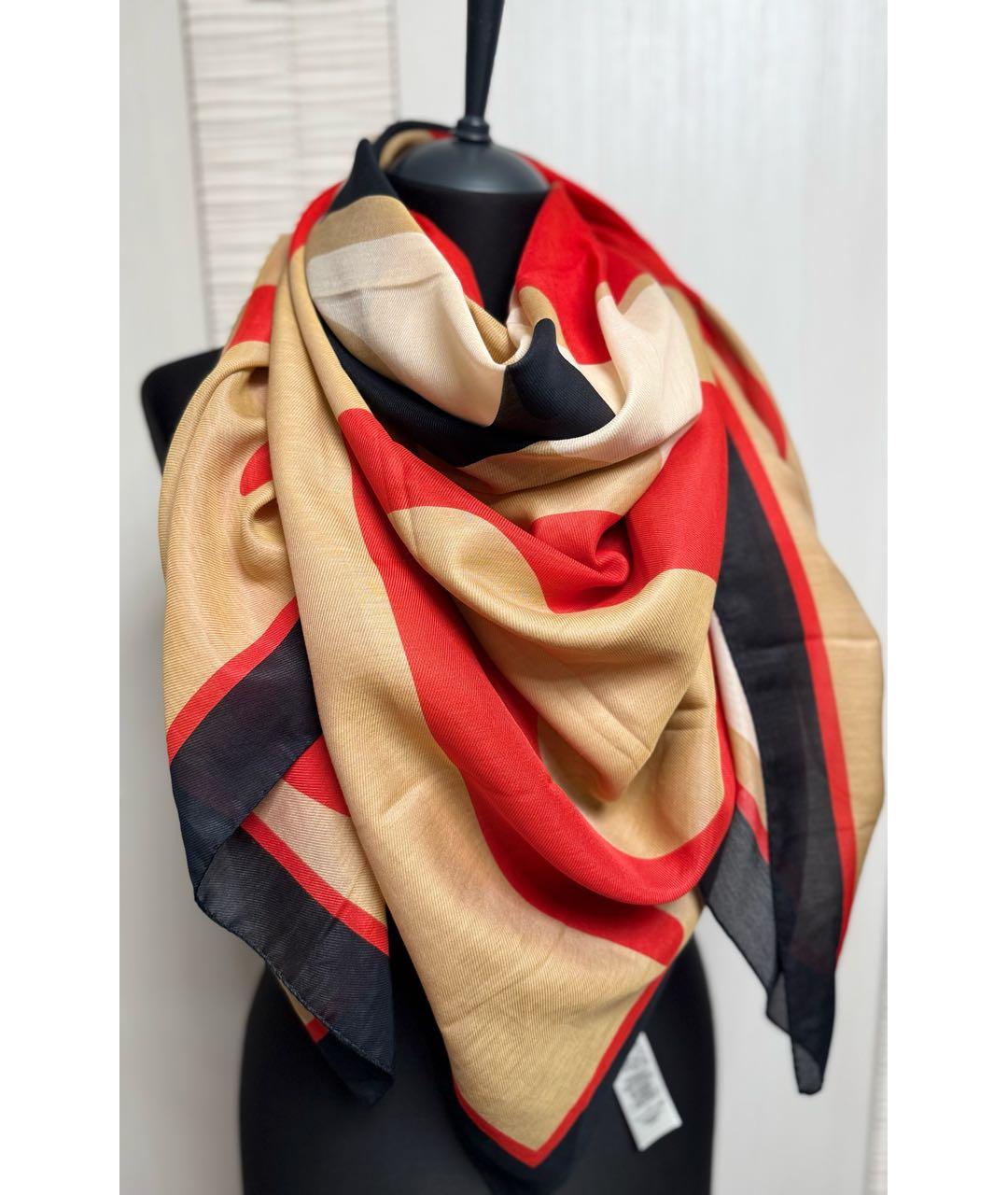 BURBERRY Мульти хлопковый платок, фото 2