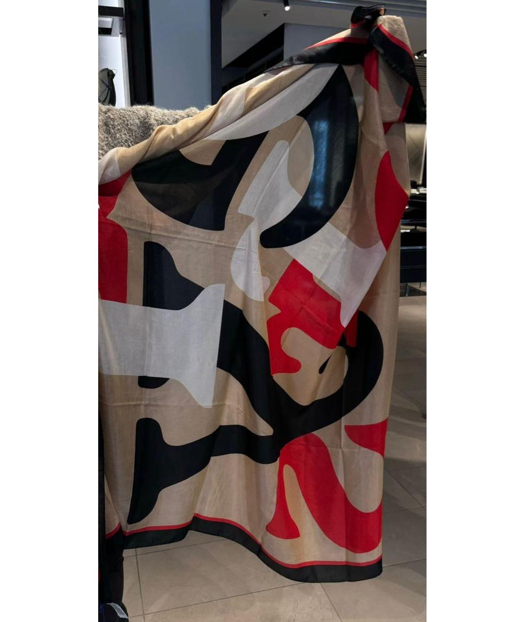 BURBERRY Мульти хлопковый платок, фото 8