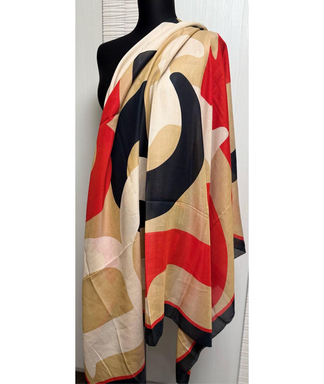 BURBERRY Мульти хлопковый платок, фото 5