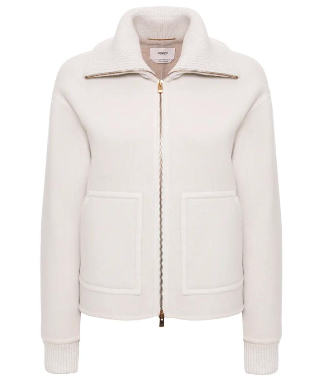 AGNONA Белый кардиган, фото 1