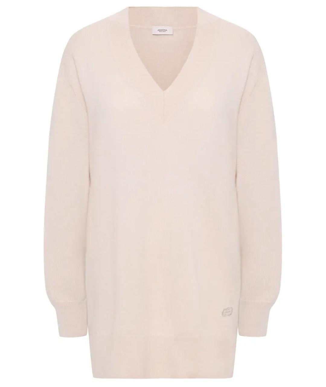 AGNONA Бежевый джемпер / свитер, фото 1