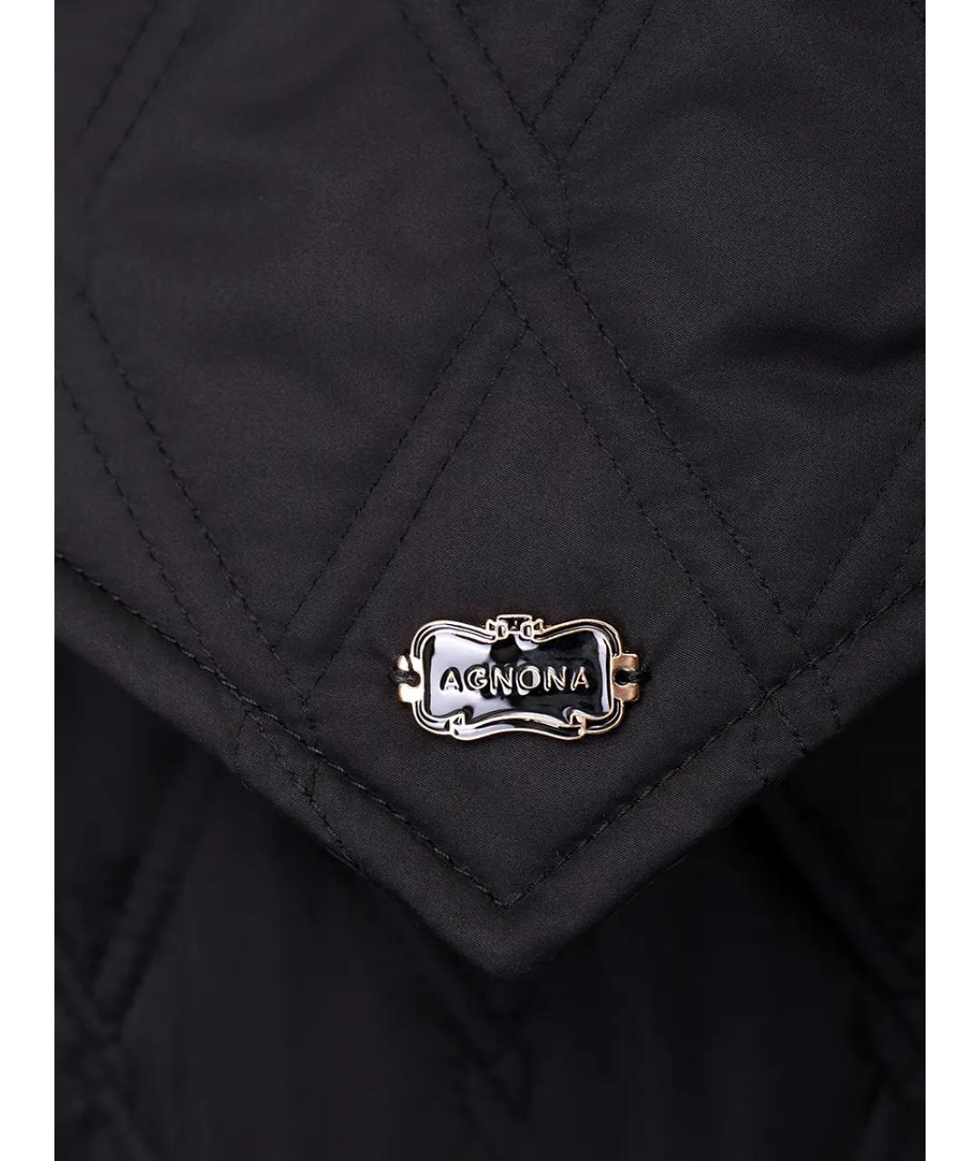 AGNONA Черный тренч/плащ, фото 5