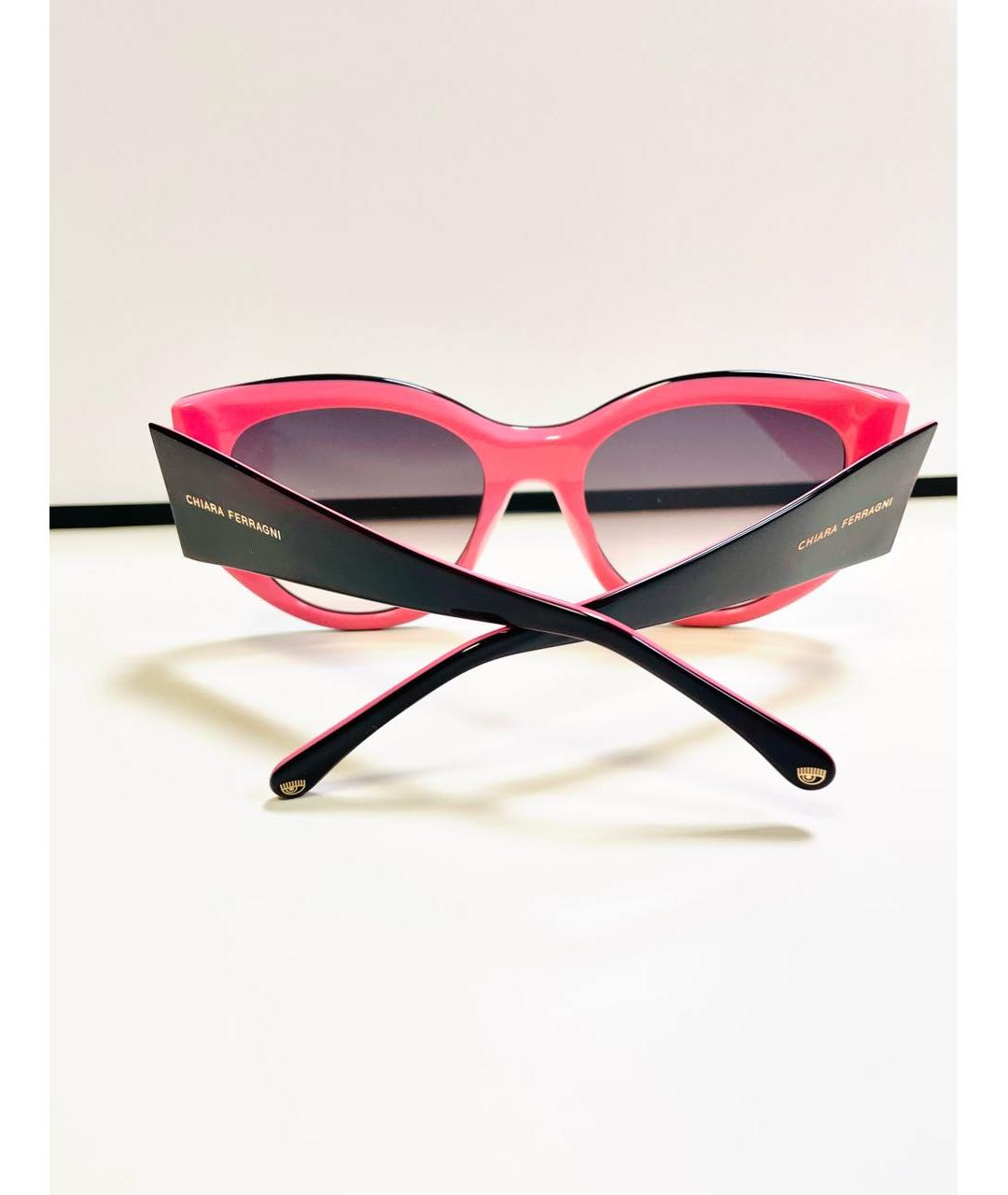 CHIARA FERRAGNI Черные пластиковые солнцезащитные очки, фото 4