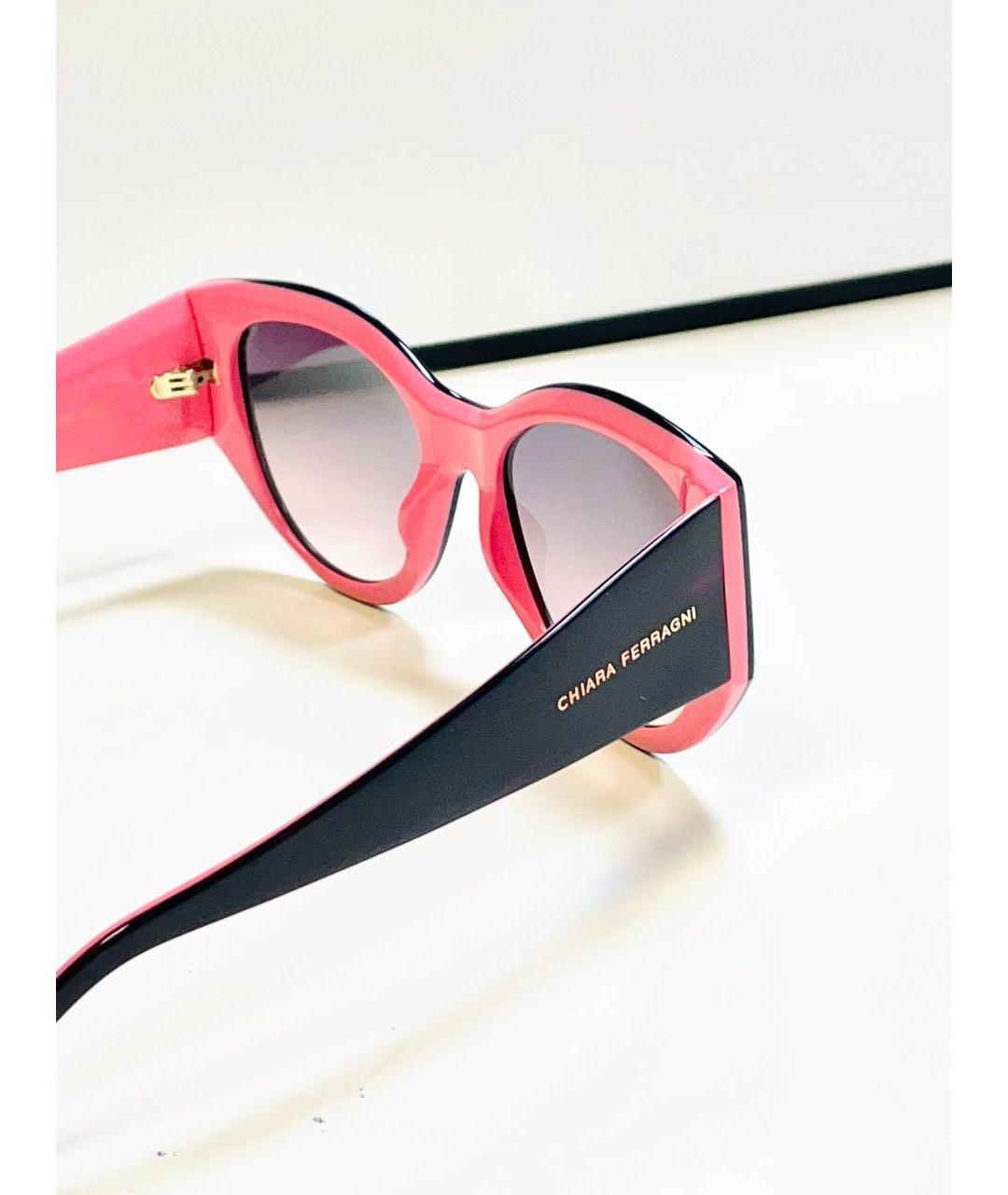 CHIARA FERRAGNI Черные пластиковые солнцезащитные очки, фото 3