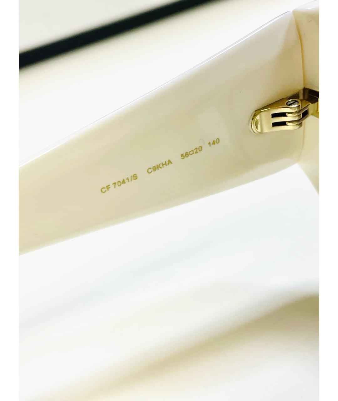 CHIARA FERRAGNI Коричневые пластиковые солнцезащитные очки, фото 2