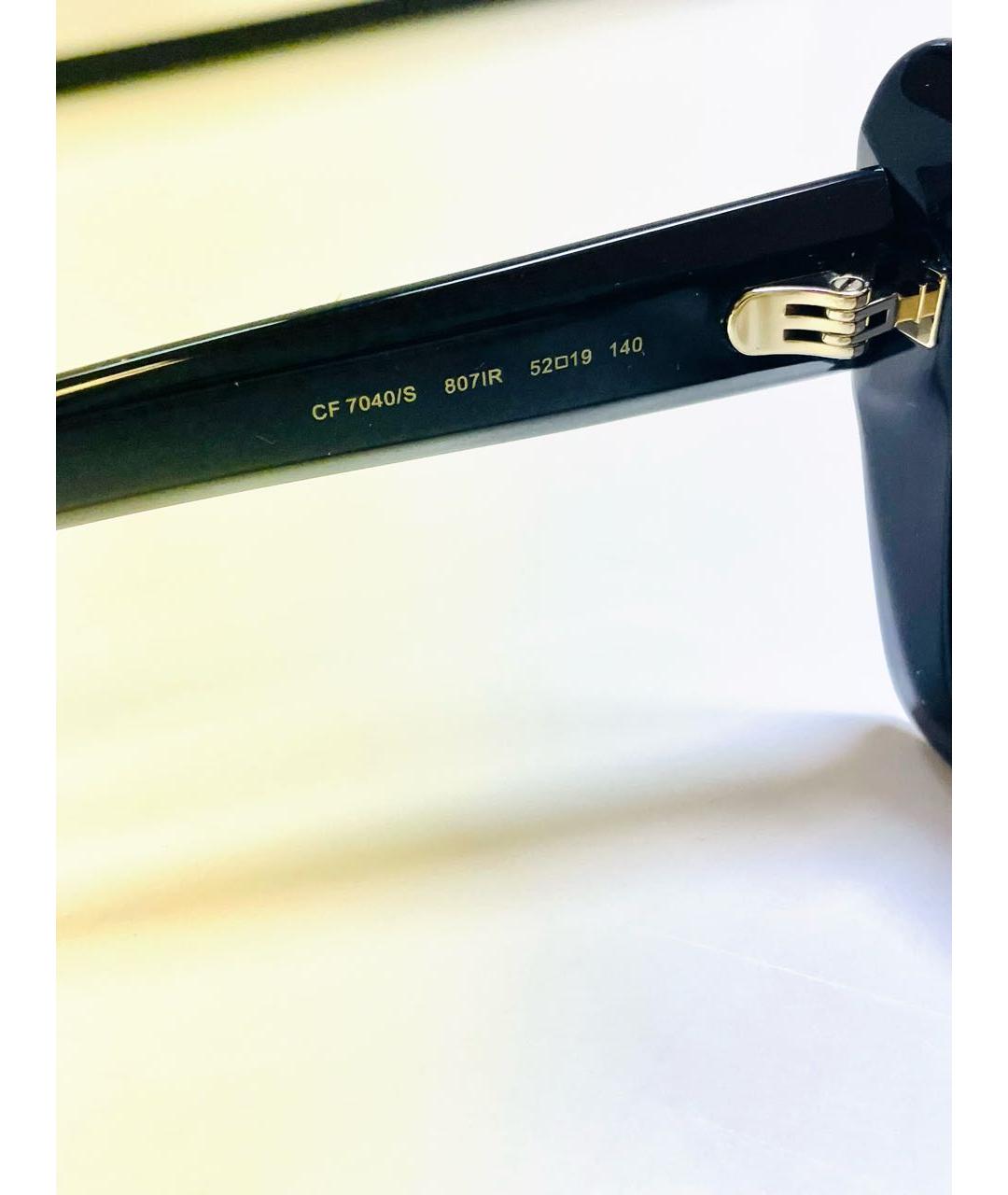 CHIARA FERRAGNI Черные пластиковые солнцезащитные очки, фото 2