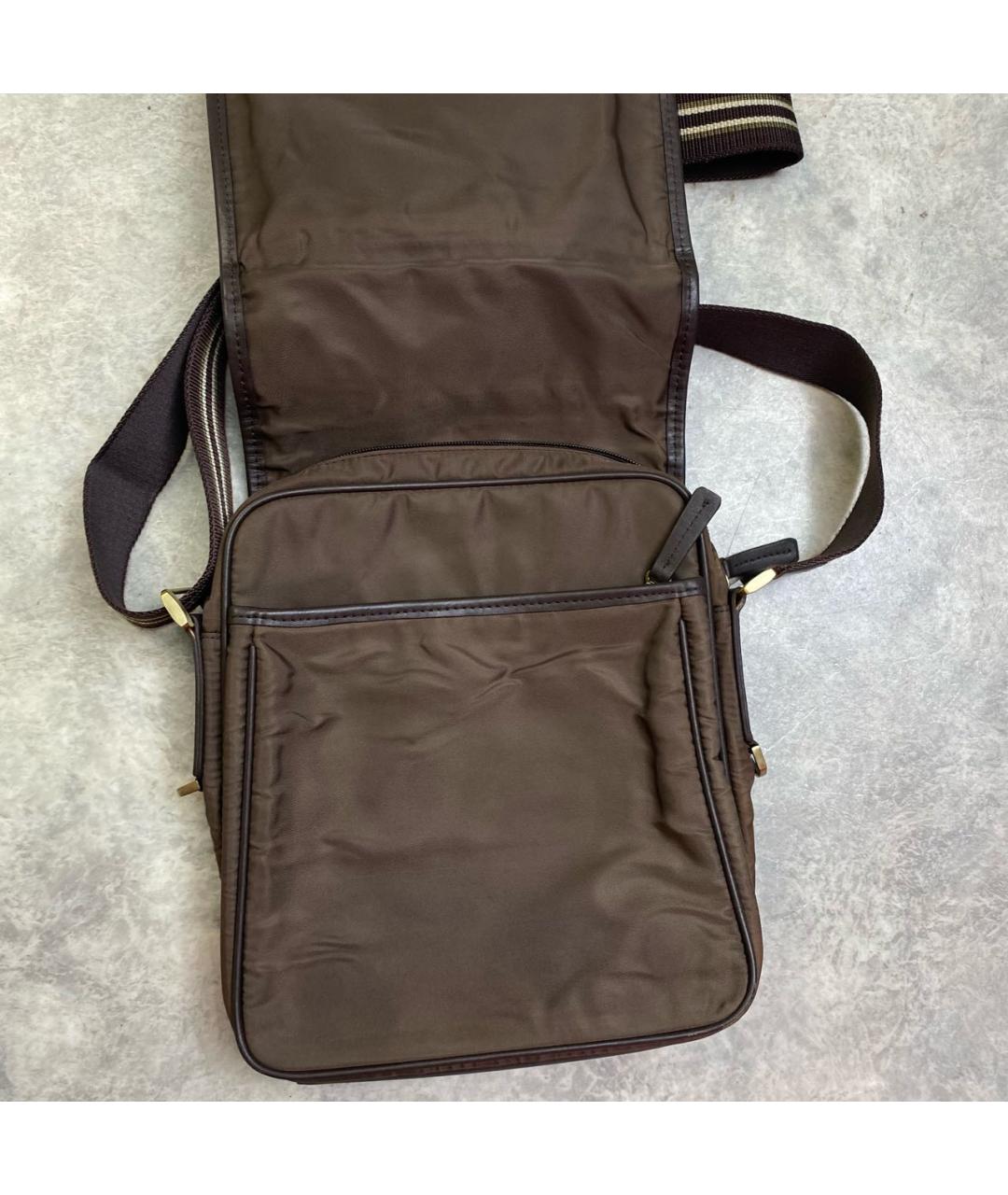 PRADA Коричневая тканевая сумка на плечо, фото 3