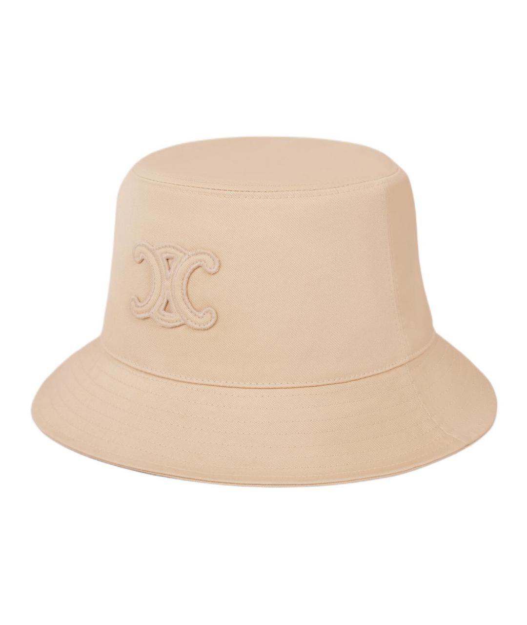 CELINE Бежевая хлопковая панама, фото 3