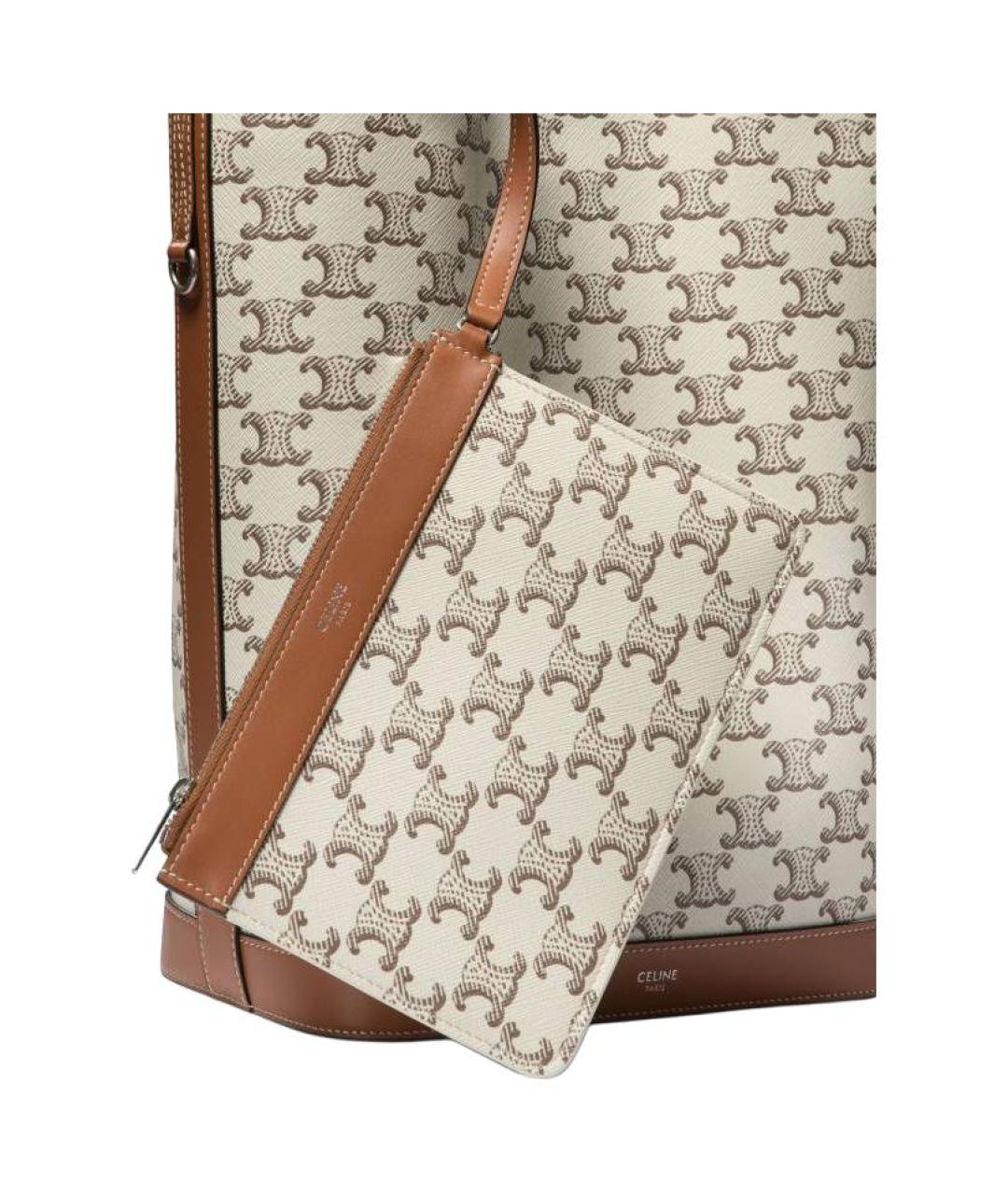 CELINE Бежевая сумка на плечо, фото 3