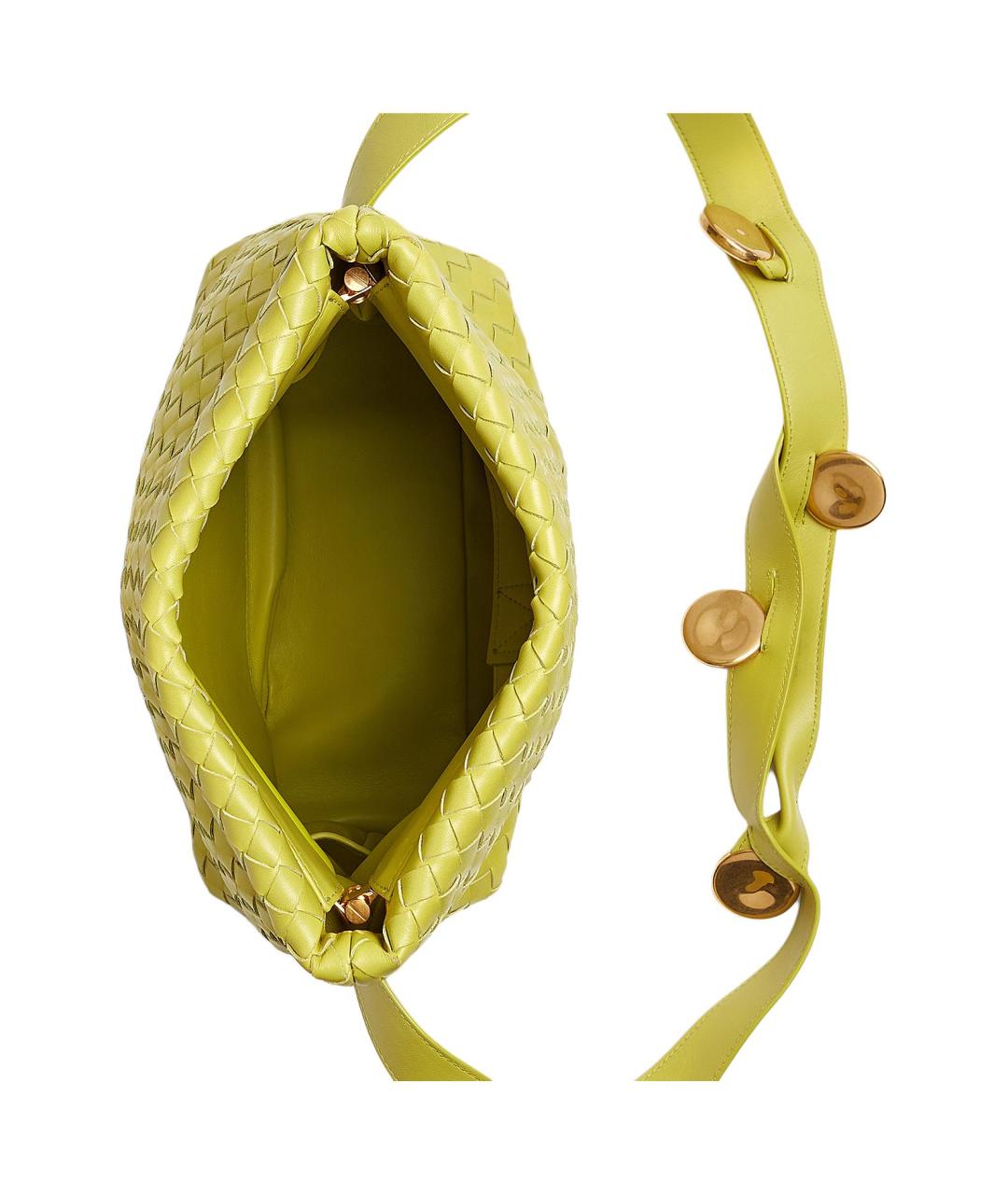 BOTTEGA VENETA Зеленая кожаная сумка через плечо, фото 3