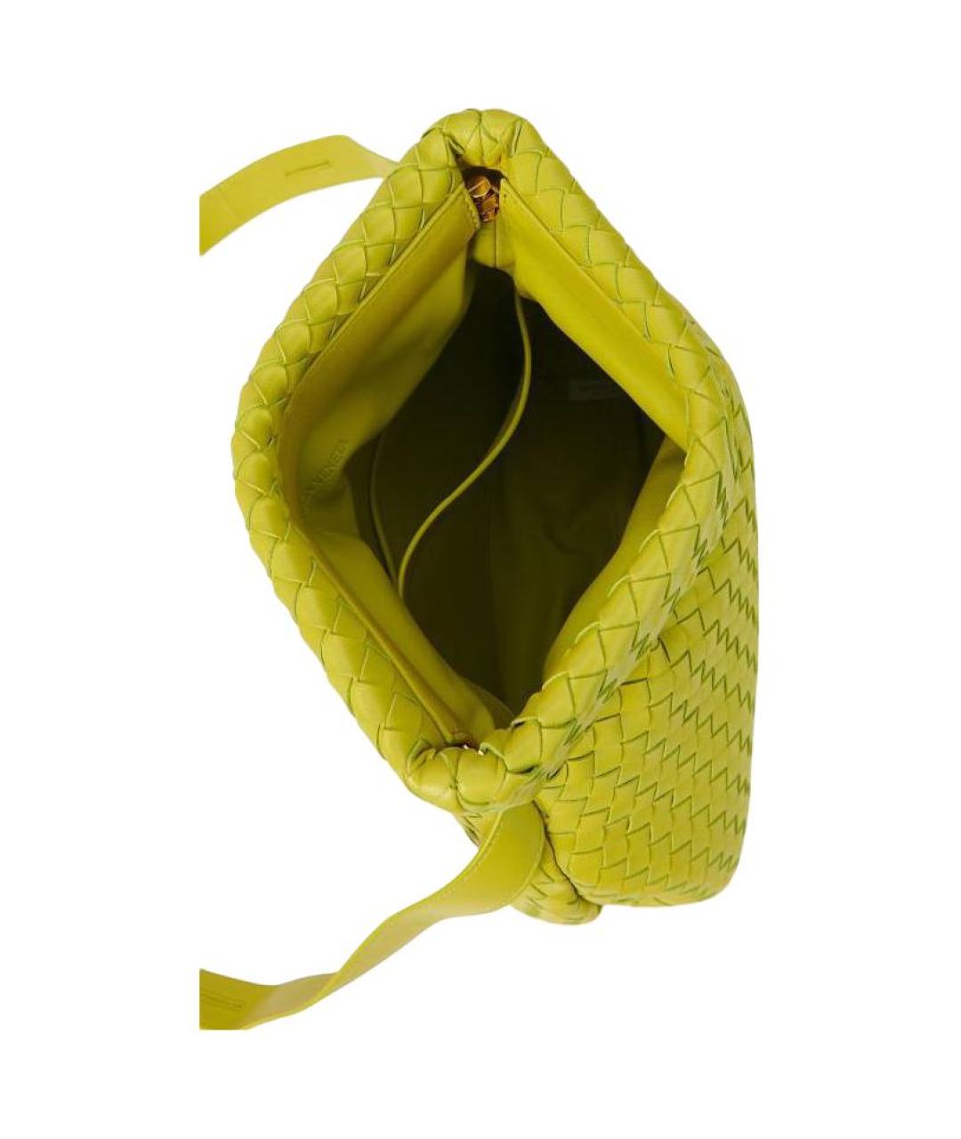 BOTTEGA VENETA Зеленая кожаная сумка через плечо, фото 4