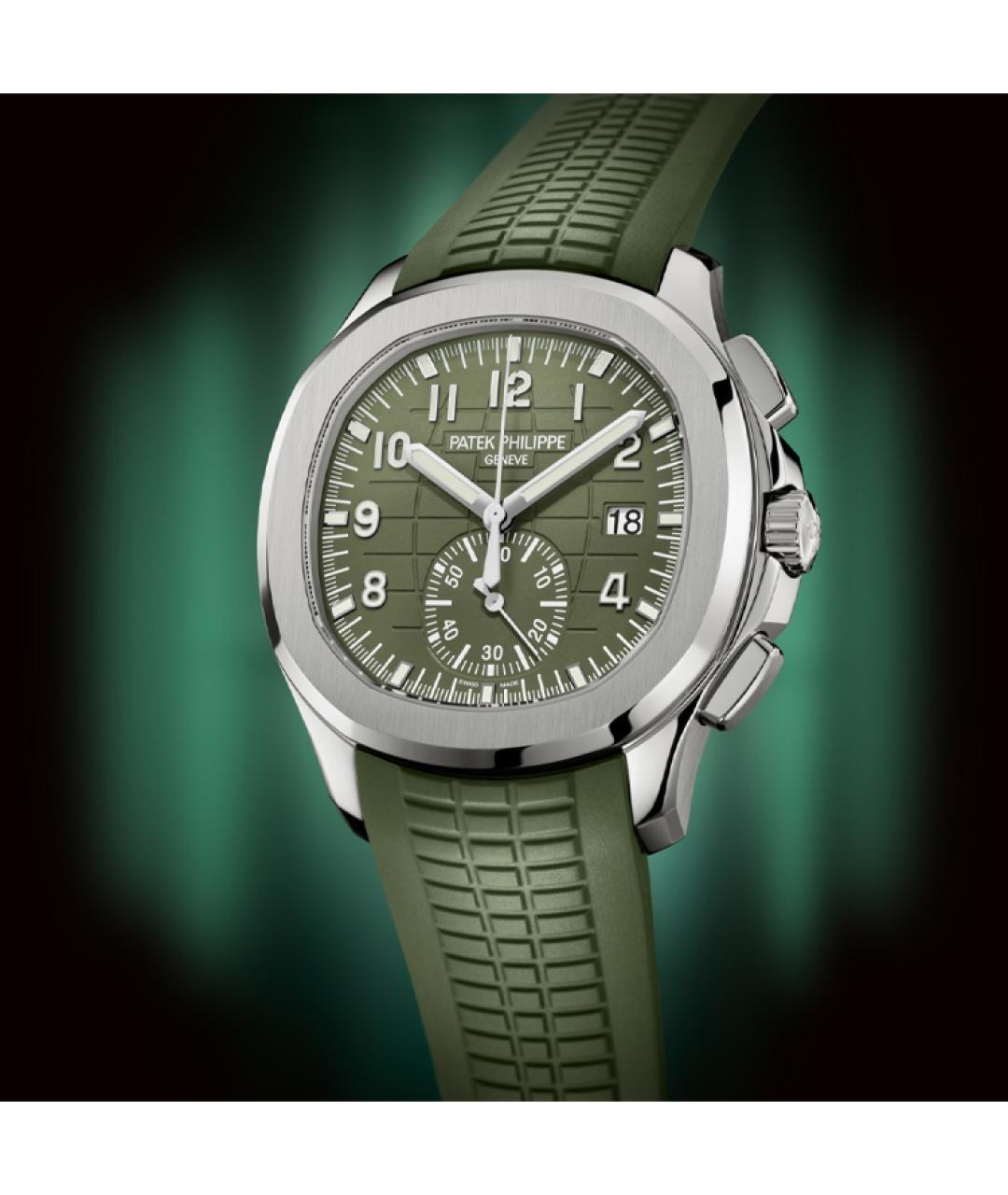 PATEK PHILIPPE Хаки часы из белого золота, фото 5