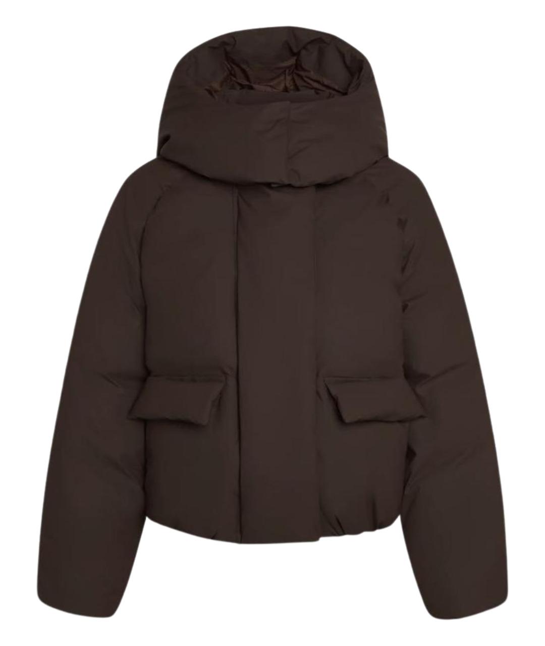 KHY Коричневый полиэстеровый пуховик, фото 1