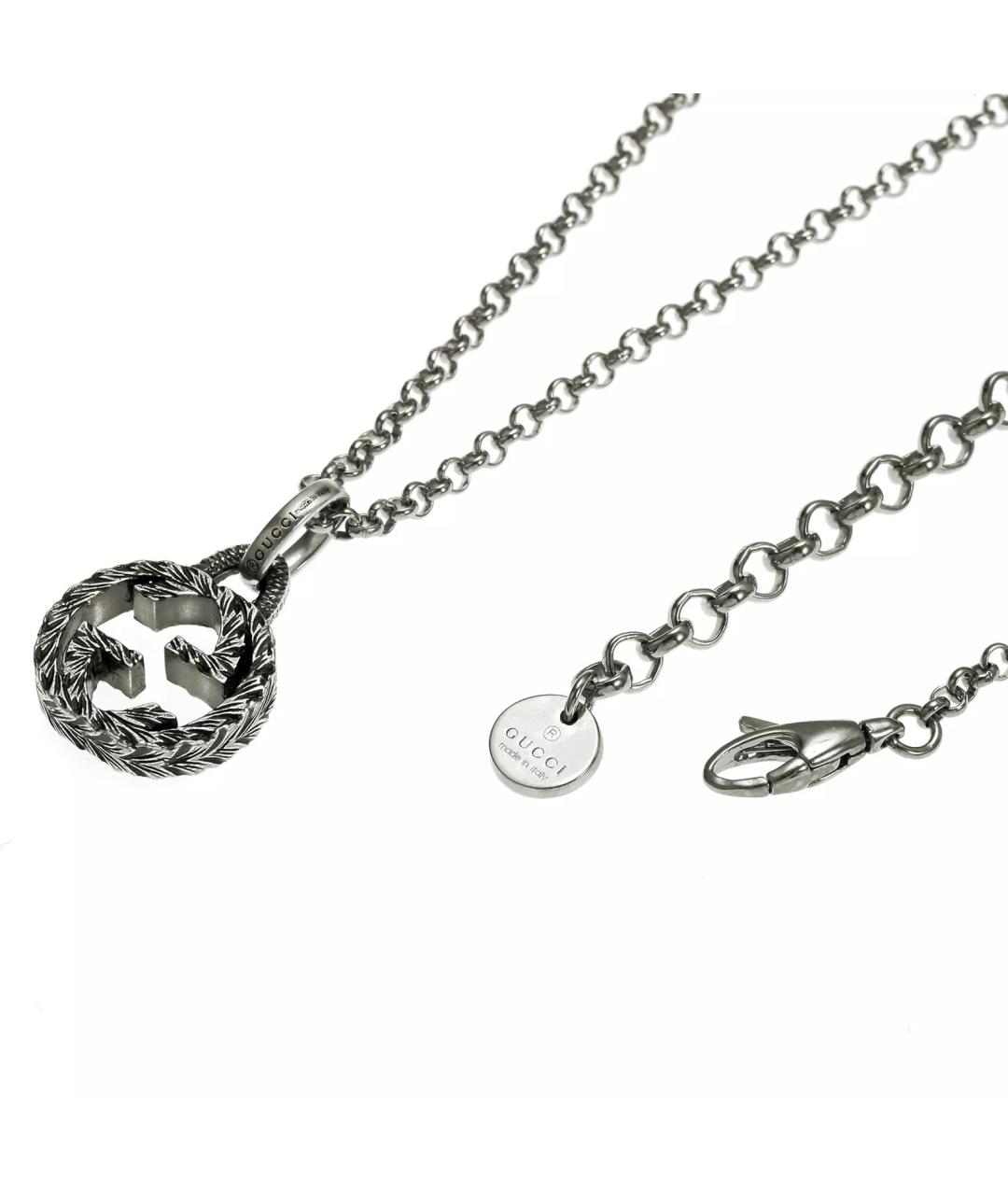GUCCI Серебряная серебряная цепочка/подвеска, фото 6