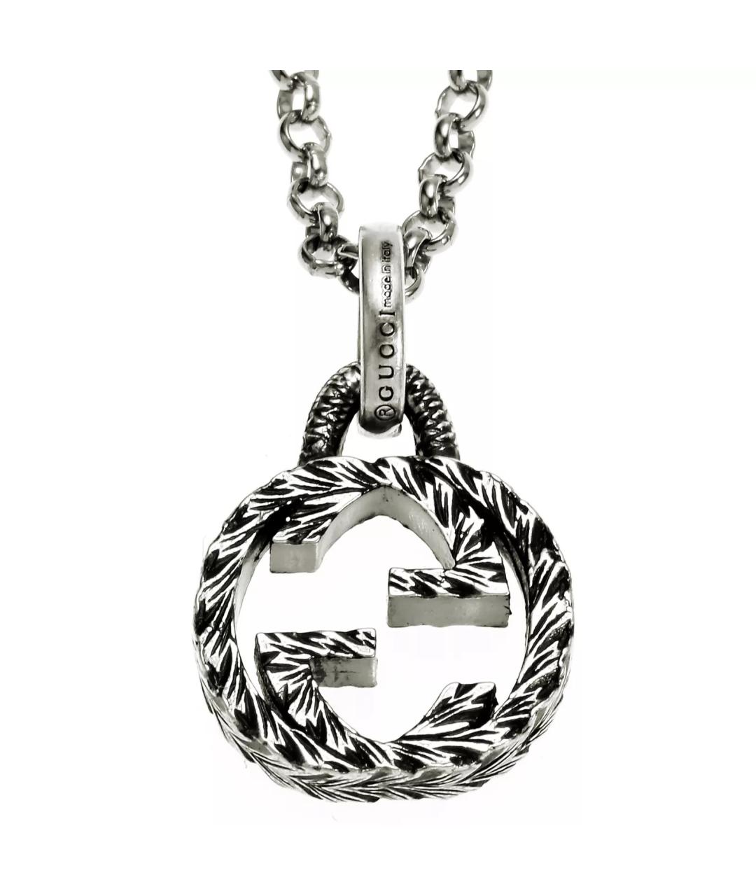 GUCCI Серебряная серебряная цепочка/подвеска, фото 5